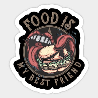 Food is my Best Friend Sticker